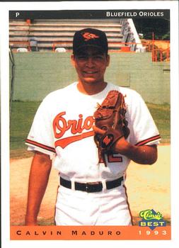 1993 Classic Best Bluefield Orioles #17 Calvin Maduro Front