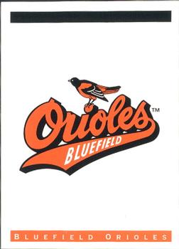 1993 Classic Best Bluefield Orioles #29 Logo Card Back
