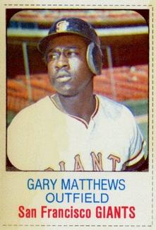 1975 Hostess Twinkies #31 Gary Matthews Front