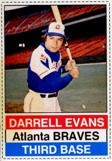 1976 Hostess Twinkies #24 Darrell Evans Front