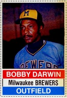 1976 Hostess Twinkies #31 Bobby Darwin Front