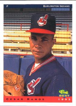 1993 Classic Best Burlington Indians #23 Cesar D. Ramos Front