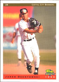 1993 Classic Best Capital City Bombers #15 Jared Osentowski Front