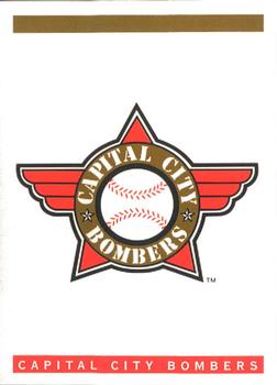 1993 Classic Best Capital City Bombers #29 Logo Card Back