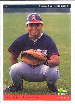 1993 Classic Best Cedar Rapids Kernels #20 Jose Stela Front