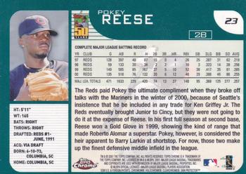 2001 Topps Chrome #23 Pokey Reese Back
