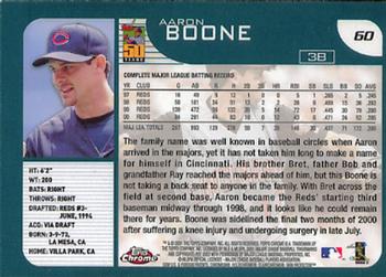 2001 Topps Chrome #60 Aaron Boone Back