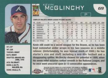 2001 Topps Chrome #69 Kevin McGlinchy Back