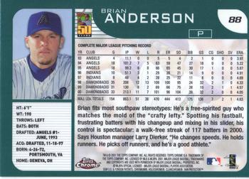 2001 Topps Chrome #88 Brian Anderson Back