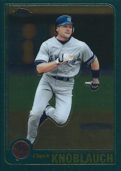 2001 Topps Chrome #124 Chuck Knoblauch Front
