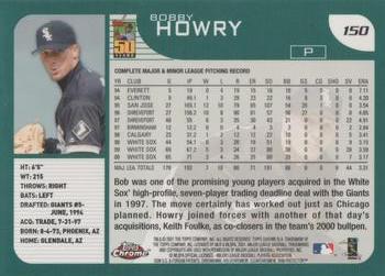 2001 Topps Chrome #150 Bobby Howry Back