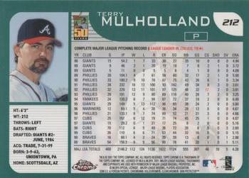 2001 Topps Chrome #212 Terry Mulholland Back