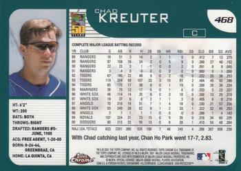 2001 Topps Chrome #468 Chad Kreuter Back