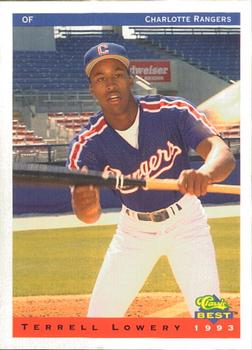 1993 Classic Best Charlotte Rangers #1 Terrell Lowery Front