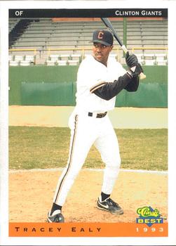 1993 Classic Best Clinton Giants #9 Tracey Ealy Front