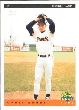 1993 Classic Best Clinton Giants #11 Chris Gambs Front