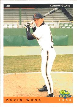 1993 Classic Best Clinton Giants #24 Kevin Wong Front