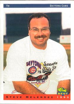 1993 Classic Best Daytona Cubs #27 Steve Melendez Front