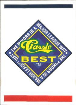 1993 Classic Best Elizabethton Twins #29 Logo Card Front