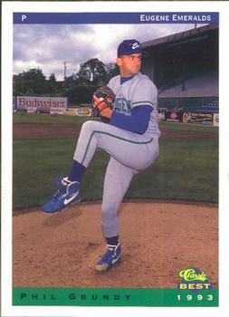 1993 Classic Best Eugene Emeralds #1 Phil Grundy Front