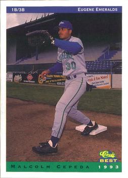 1993 Classic Best Eugene Emeralds #10 Malcolm Cepeda Front