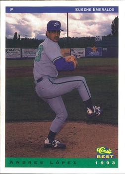 1993 Classic Best Eugene Emeralds #19 Andres Lopez Front