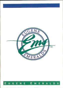1993 Classic Best Eugene Emeralds #29 Logo Card Back