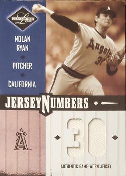 2003 Leaf Limited - Jersey Numbers #JN-2 Nolan Ryan Front