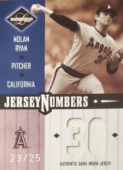 2003 Leaf Limited - Jersey Numbers #JN-84 Nolan Ryan / Reggie Jackson Front