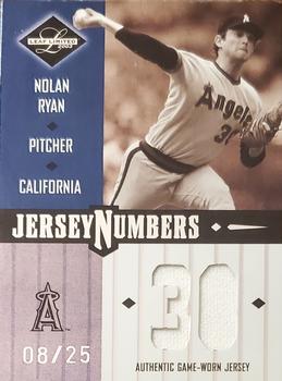 2003 Leaf Limited - Jersey Numbers #JN-95 Nolan Ryan Front