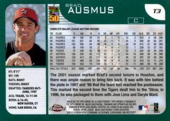 2001 Topps Traded & Rookies - Chrome #T3 Brad Ausmus Back