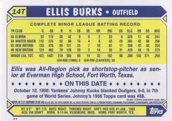 2001 Topps Traded & Rookies - Chrome #T121 Ellis Burks Back