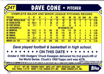 2001 Topps Traded & Rookies - Chrome #T122 David Cone Back