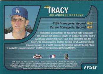 2001 Topps Traded & Rookies - Chrome #T150 Jim Tracy Back