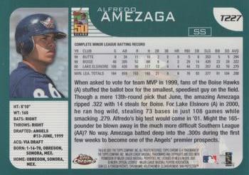 2001 Topps Traded & Rookies - Chrome #T227 Alfredo Amezaga Back