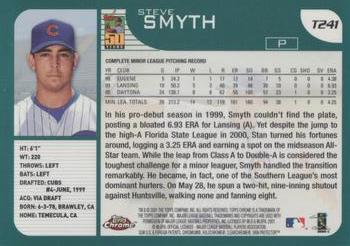 2001 Topps Traded & Rookies - Chrome #T241 Steve Smyth Back