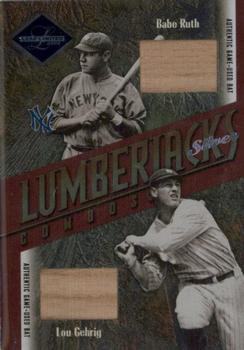 2003 Leaf Limited - Lumberjacks Bat #LC-45 Babe Ruth / Lou Gehrig Front