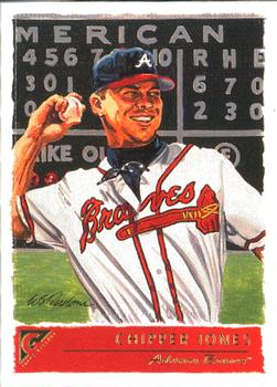 2001 Topps Gallery #2 Chipper Jones Front