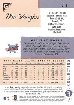 2001 Topps Gallery #21 Mo Vaughn Back