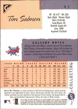 2001 Topps Gallery #41 Tim Salmon Back