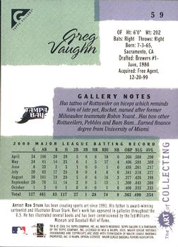 2001 Topps Gallery #59 Greg Vaughn Back