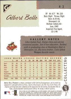 2001 Topps Gallery #82 Albert Belle Back