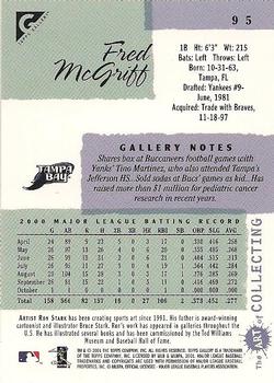 2001 Topps Gallery #95 Fred McGriff Back