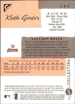 2001 Topps Gallery #104 Keith Ginter Back