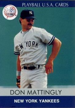 1991 Playball U.S.A. (Unlicensed) #91-26 Don Mattingly Front