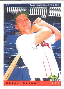1993 Classic Best Fort Lauderdale Red Sox #3 Brian Bright Front
