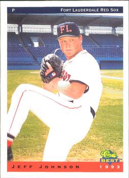 1993 Classic Best Fort Lauderdale Red Sox #14 Jeff Johnson Front