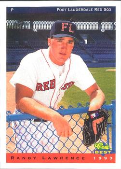 1993 Classic Best Fort Lauderdale Red Sox #16 Randy Lawrence Front