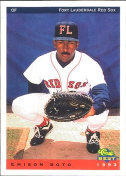 1993 Classic Best Fort Lauderdale Red Sox #24 Emison Soto Front