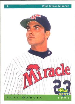 1993 Classic Best Fort Myers Miracle #8 Luis Garcia Front